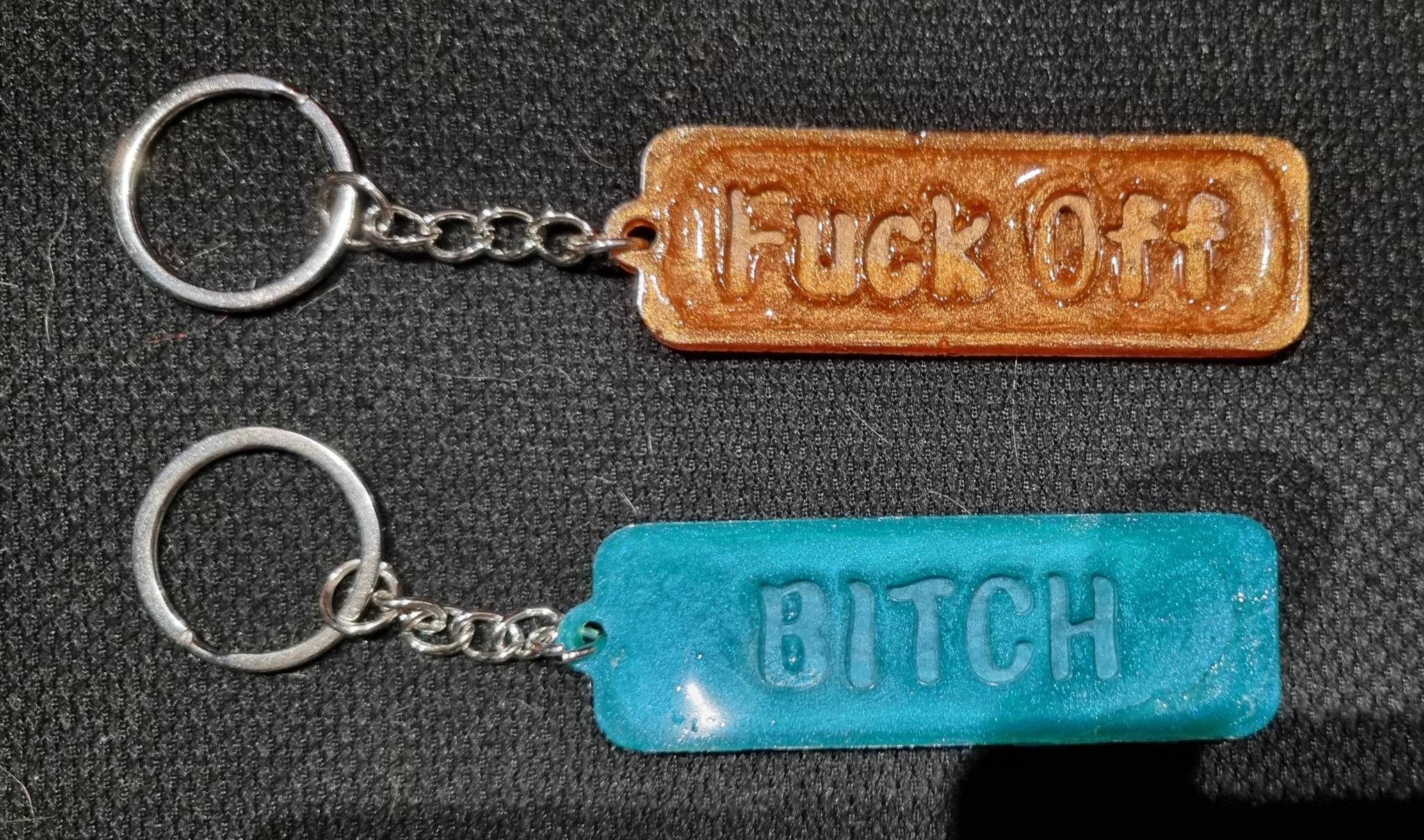 Rude Swearing funny words keyrings - Image 29