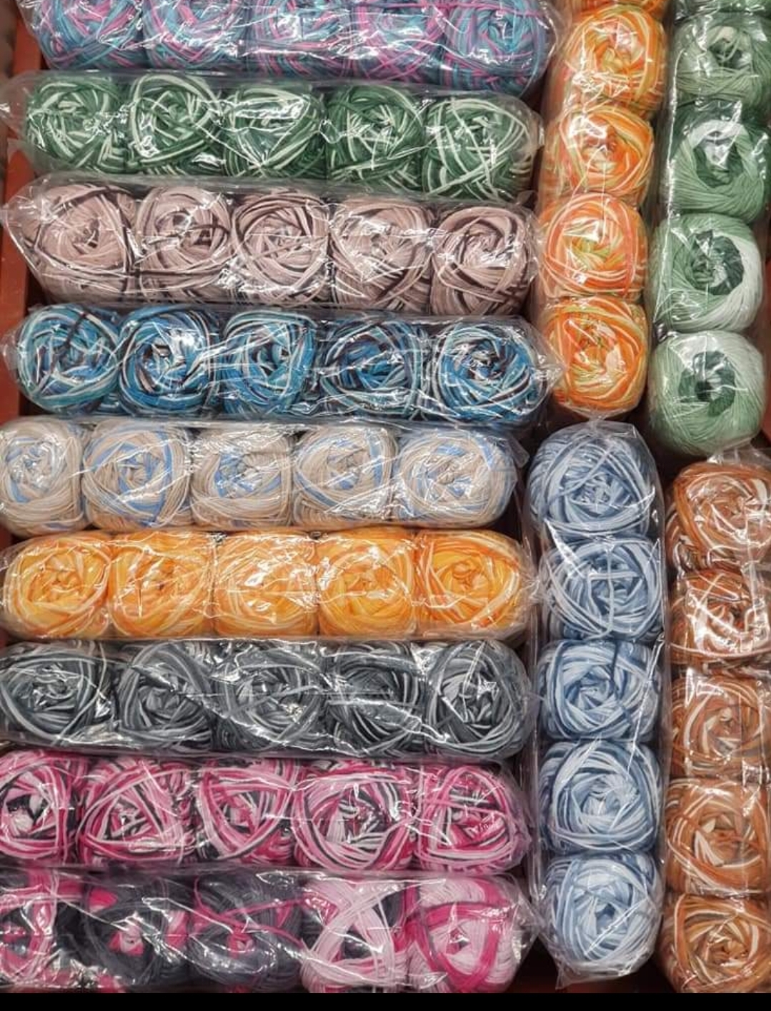 cotton yarn bundle 6 x balls - Image 27