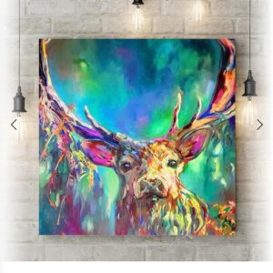 Canvas Woodland Stag