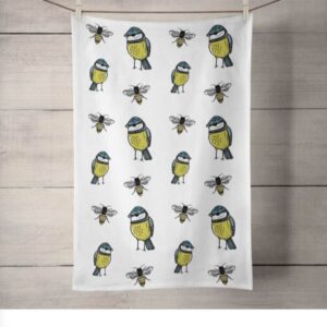 Tea Towel Birds and the Bees