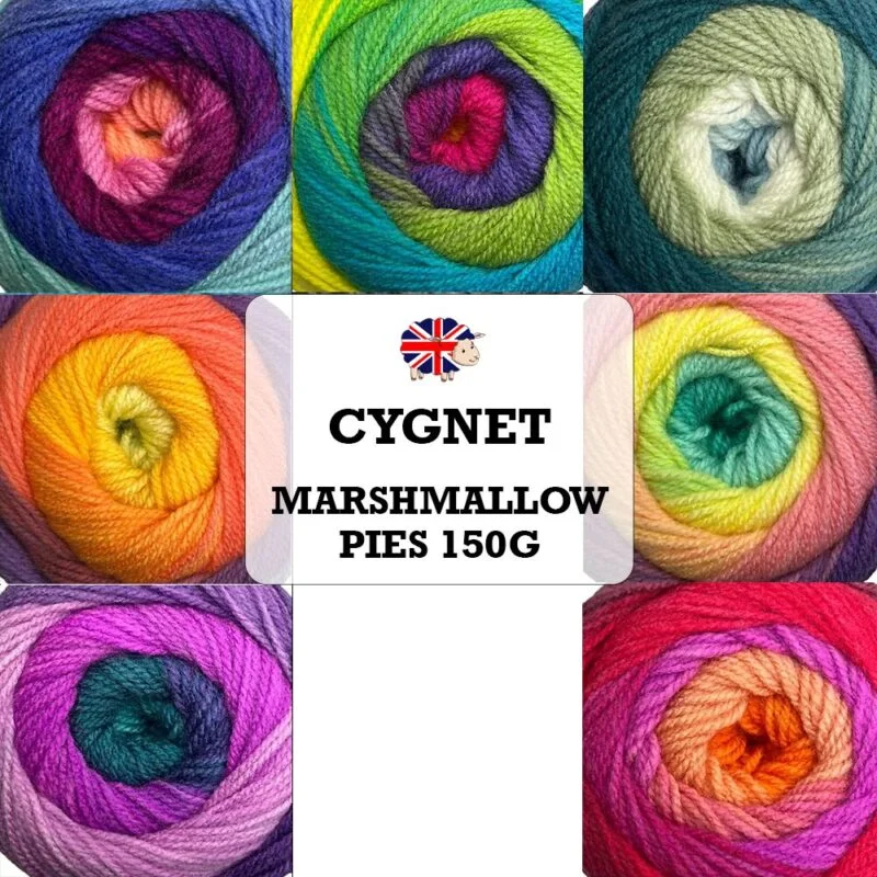 Cygnet Marshmallow Pie Yarn Cakes.